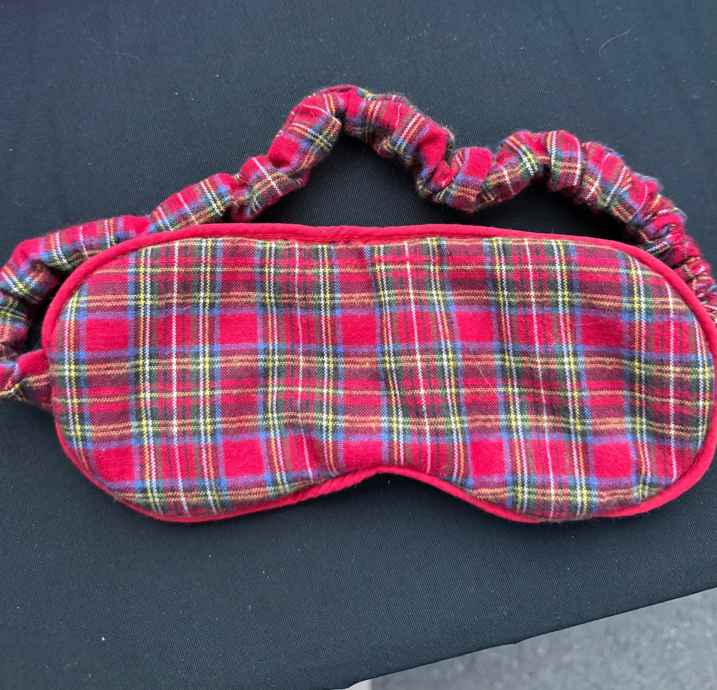 Christmas Plaid Eye Mask