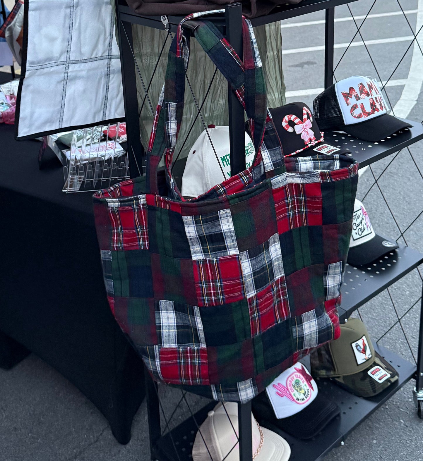 Plaid Tote Bag