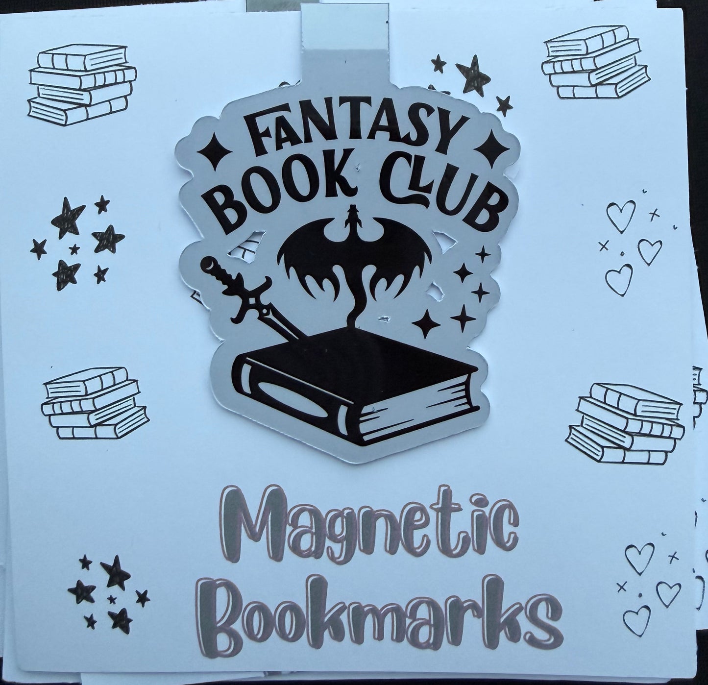 Fantasy Book Club Magnetic Bookmark