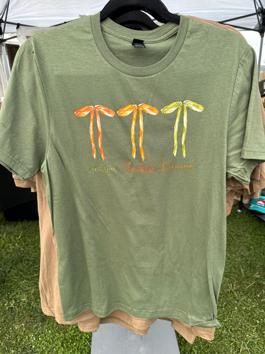 Grateful Thankful Blessed Tee