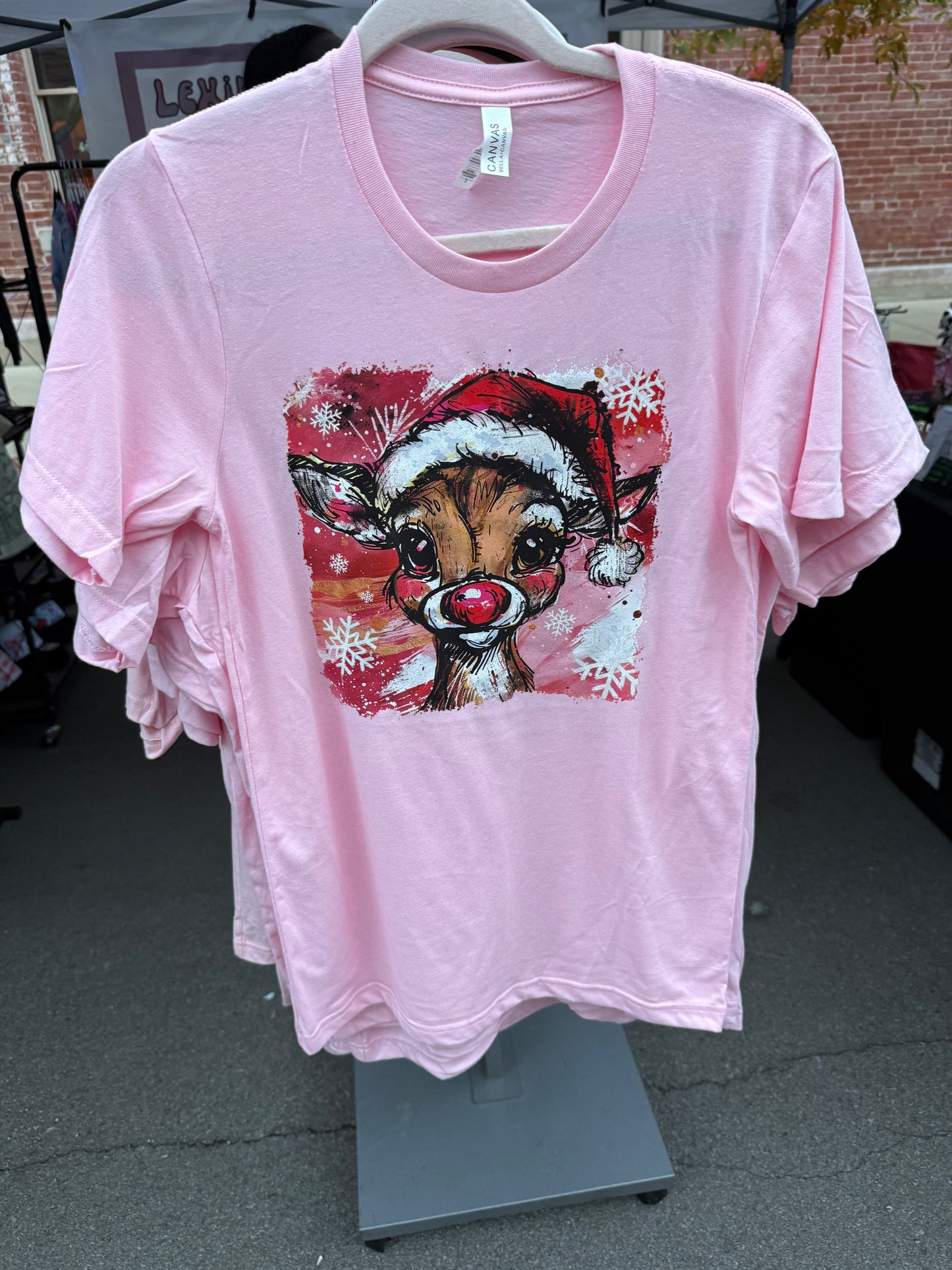 Rudolph Glitter Print T-Shirt