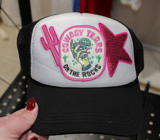 Cowboy Tears On The Rocks Trucker Hat