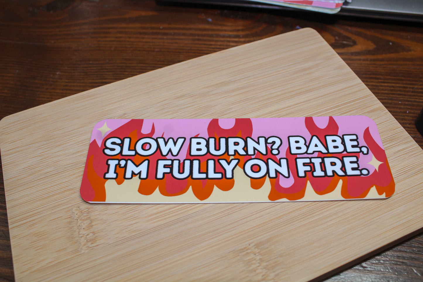 Slow Burn Paper Bookmark