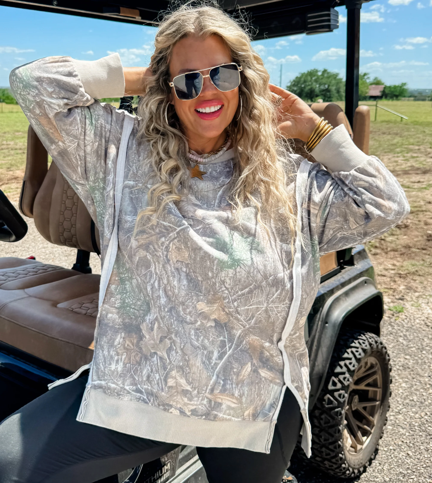 Country Girly | Camo Print Sweatshirt