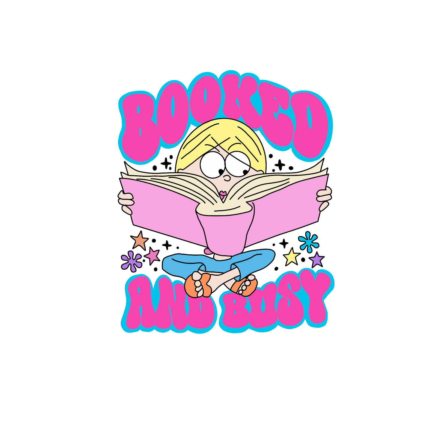 Booked and Busy Sticker
