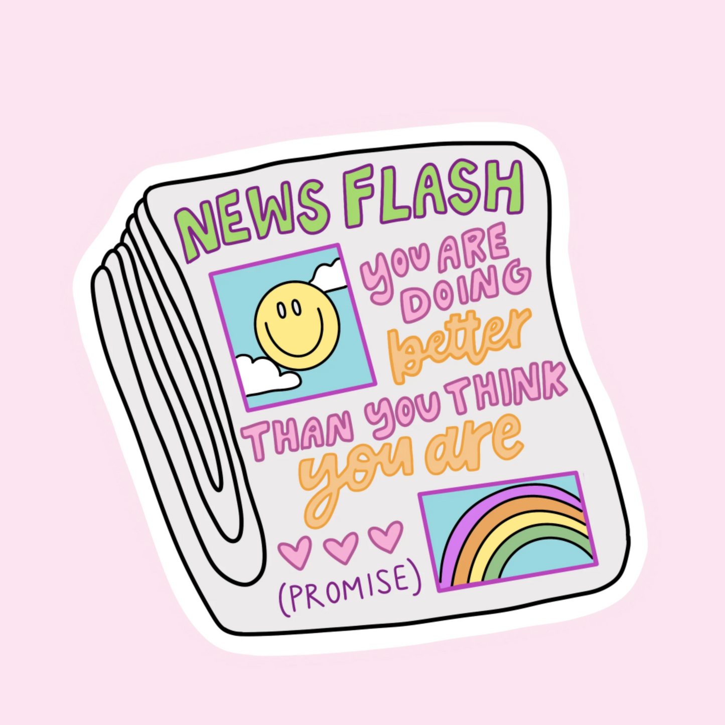 News Flash Sticker