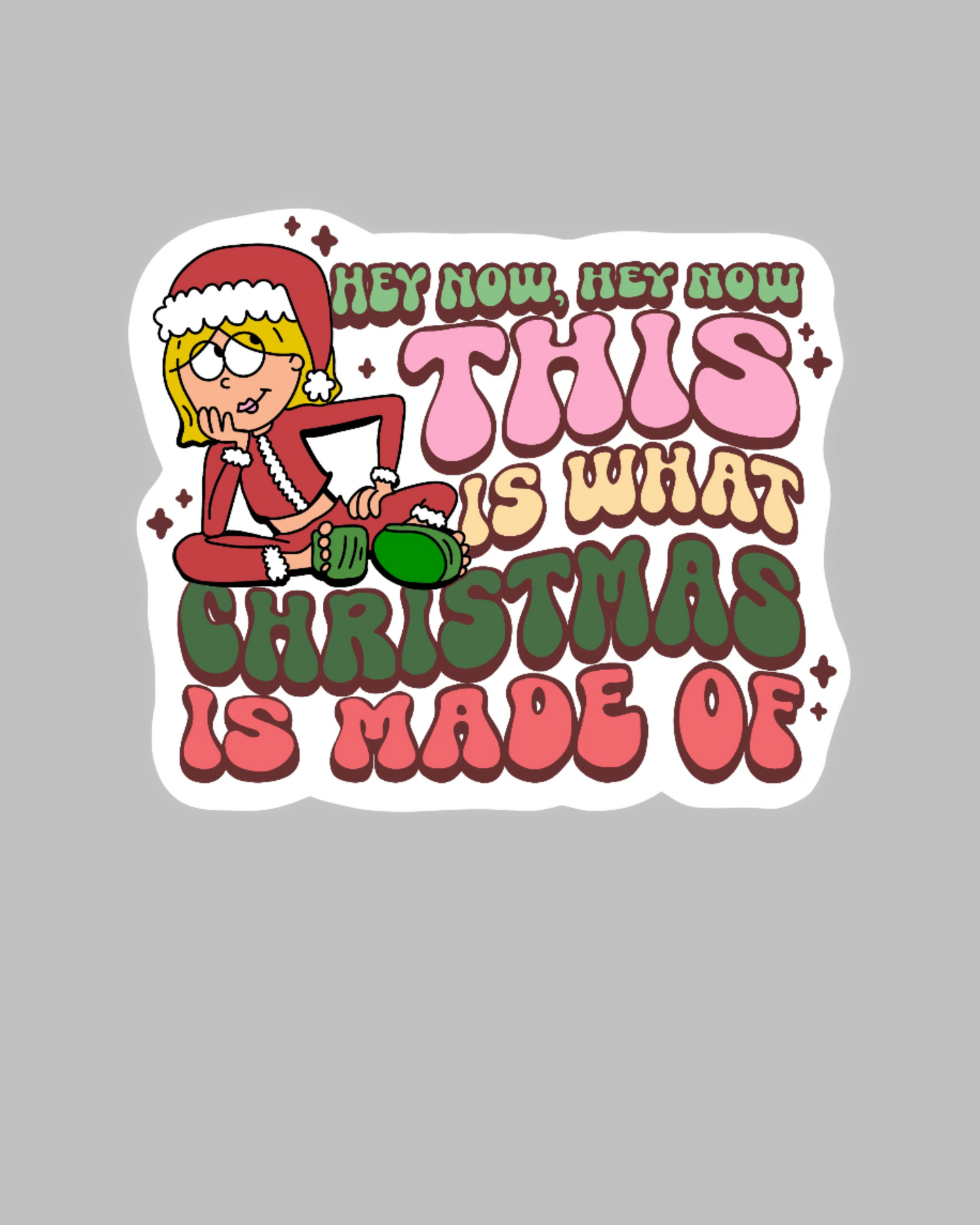 Lizzie Christmas Sticker
