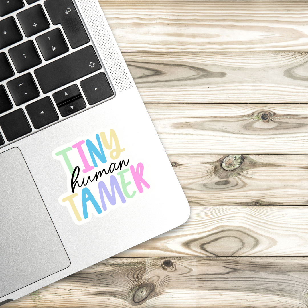 Tiny Human Tamer Vinyl Sticker