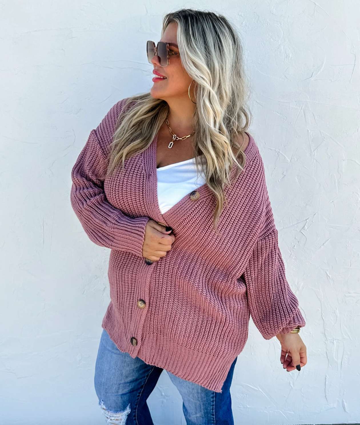 Mauve cardigan 2025