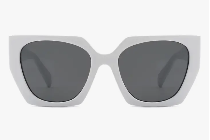 Oversize Square Tinted Cat Eye Sunglasses