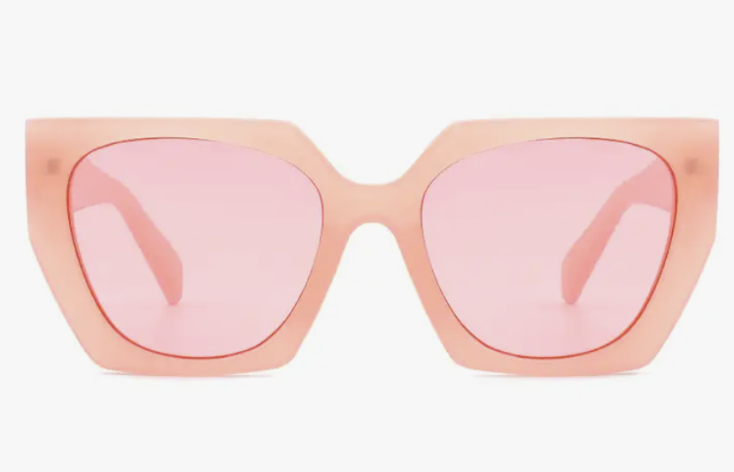 Oversize Square Tinted Cat Eye Sunglasses