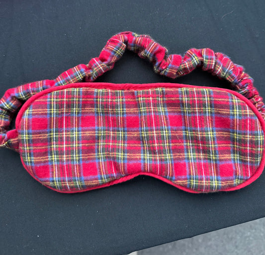 Christmas Plaid Eye Mask