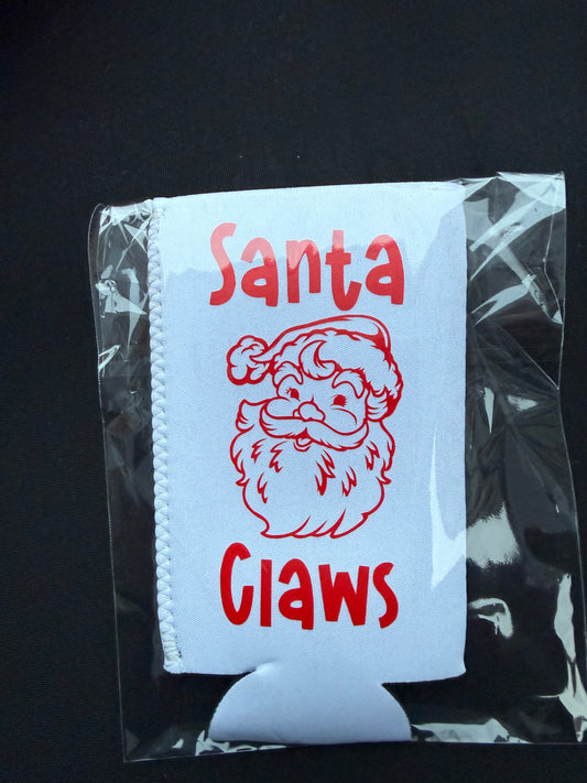 Santa Claws Can Koozie