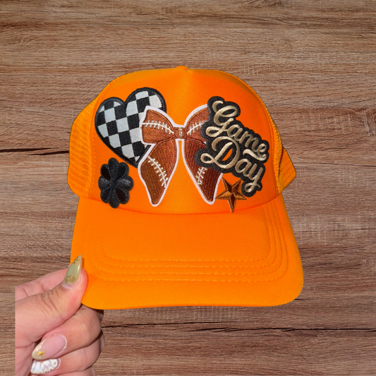 Game Day Trucker Hat in Orange