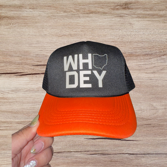 Who Dey Trucker Hat