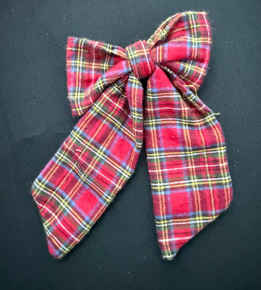 Christmas Plaid Hair Clip