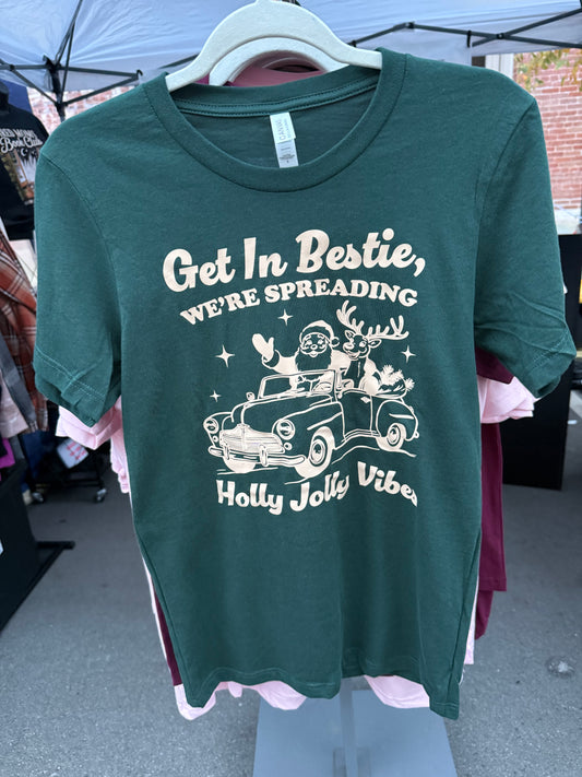 Get In Bestie Christmas Tee