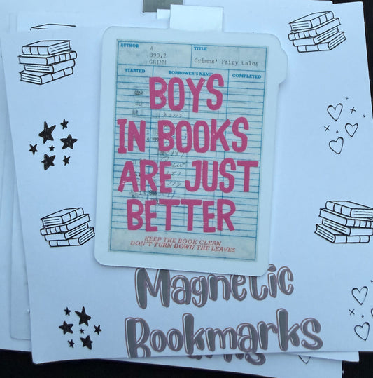 Boys are better Magnetic Bookmark