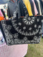 Bengals Bandana Mini Tote Bag | Black Bandana and Bengals Printed Tote Bag