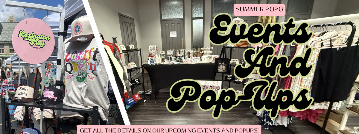 Summer 2026 Events and Pop-Ups. Get all the details on our upcoming events and popups. Navigate to See You Soon Event page. 