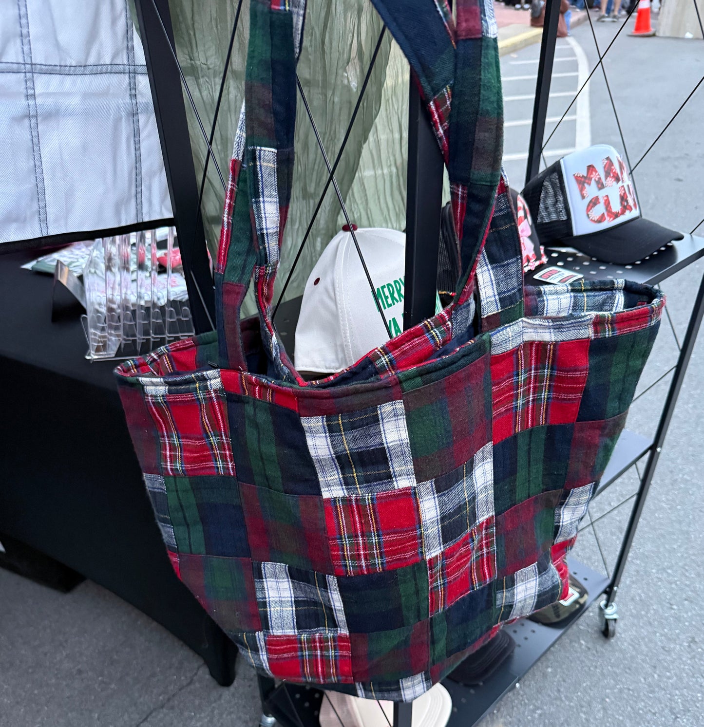 Plaid Tote Bag