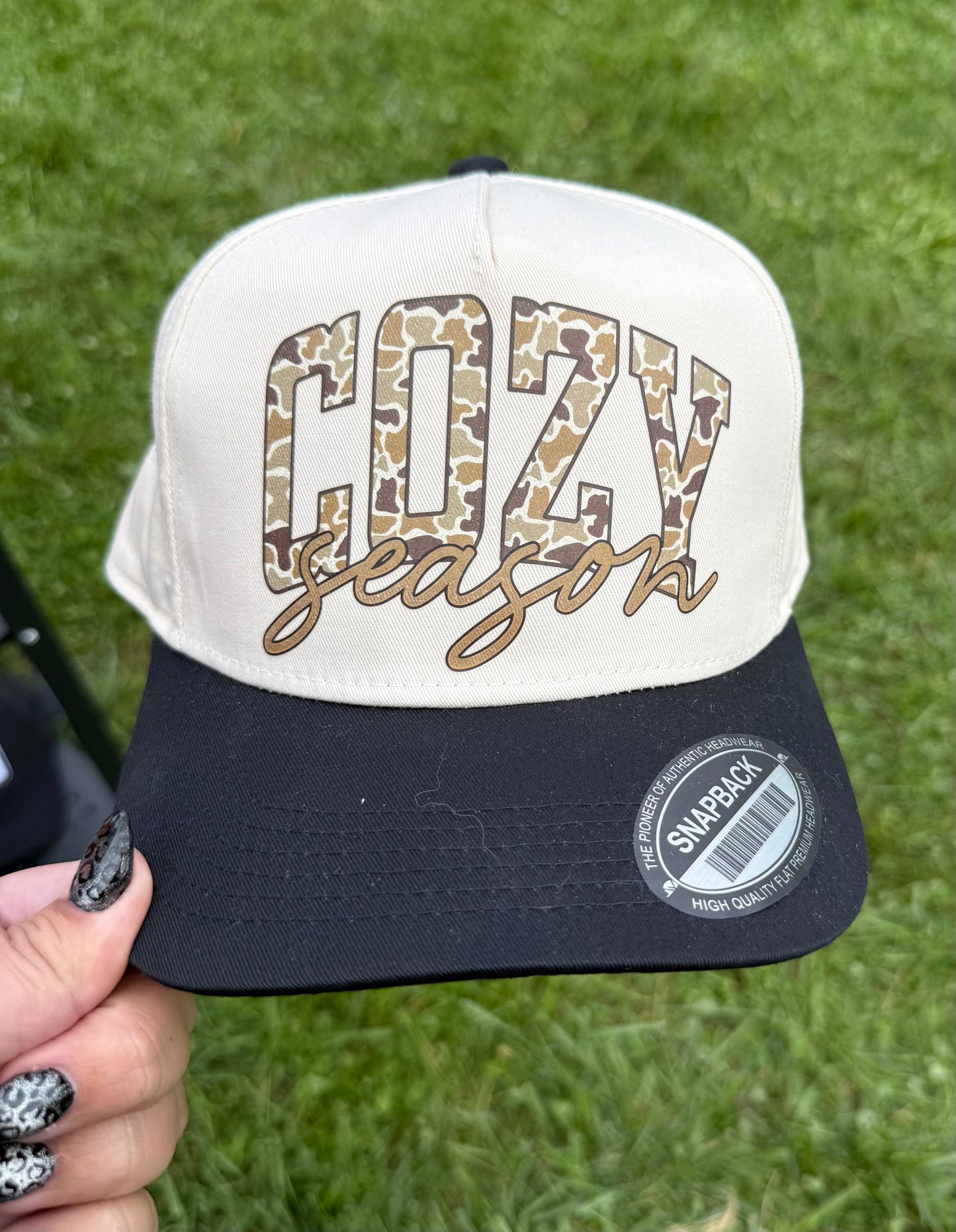 Cozy Season Snapback Hat Camo