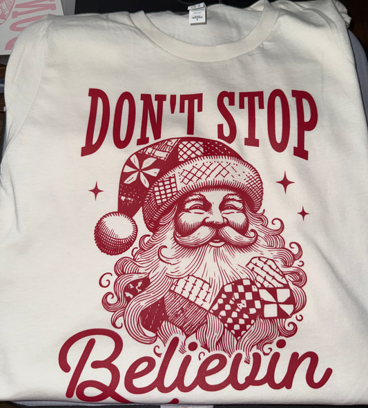 Don’t Stop Believing Christmas T-shirt