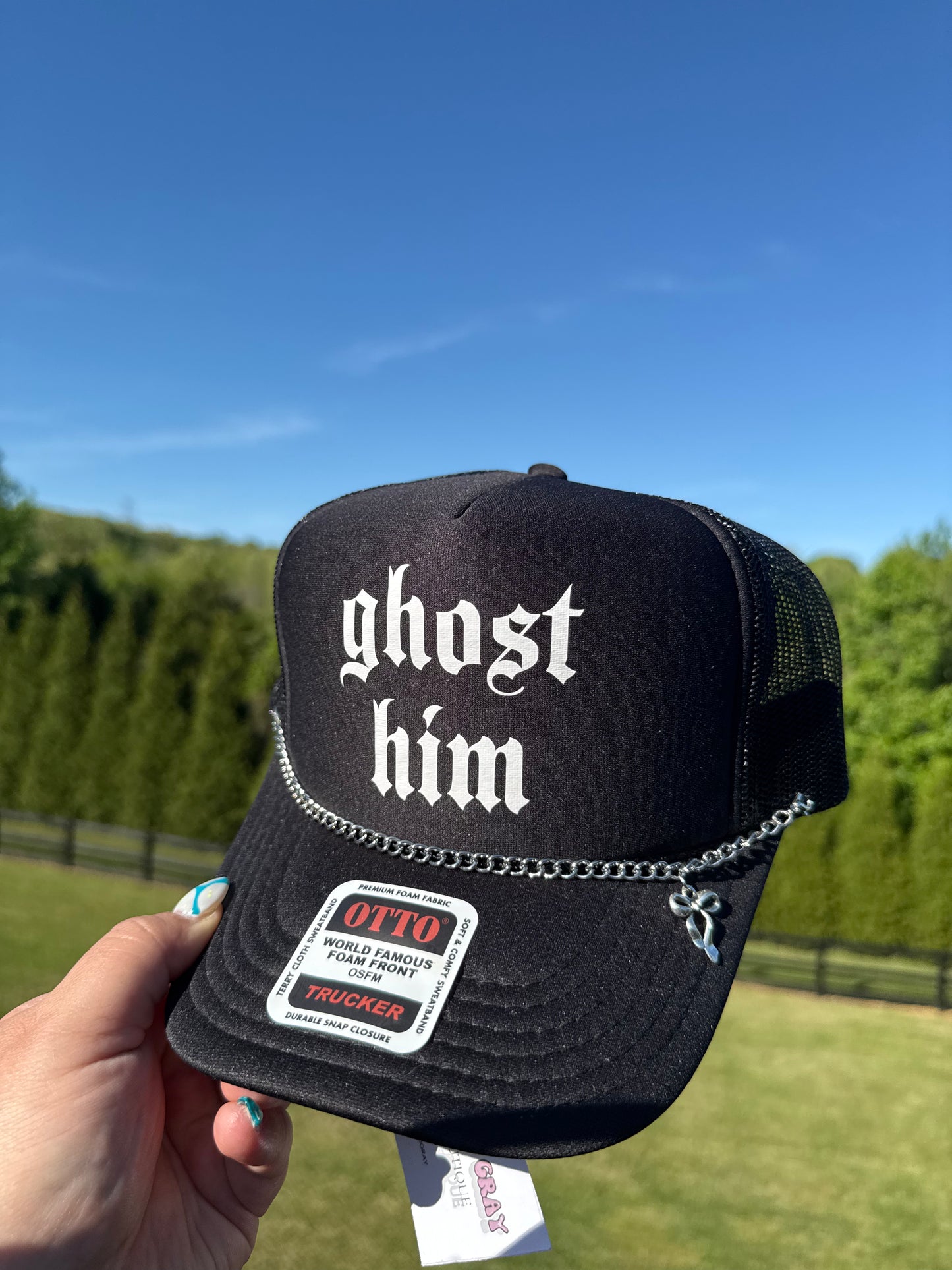 Ghost Him Trucker Hat