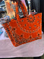 Bengals Bandana Mini Tote Bag | Orange Bandana and Bengals Printed Tote Bag