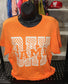 Game Day Graphic T-Shirt in Orange