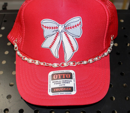Baseball Bow Trucker Hat