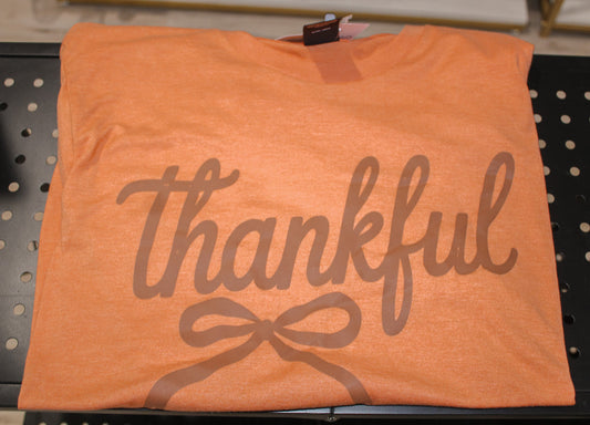 Thankful Bow Graphic T-Shirt