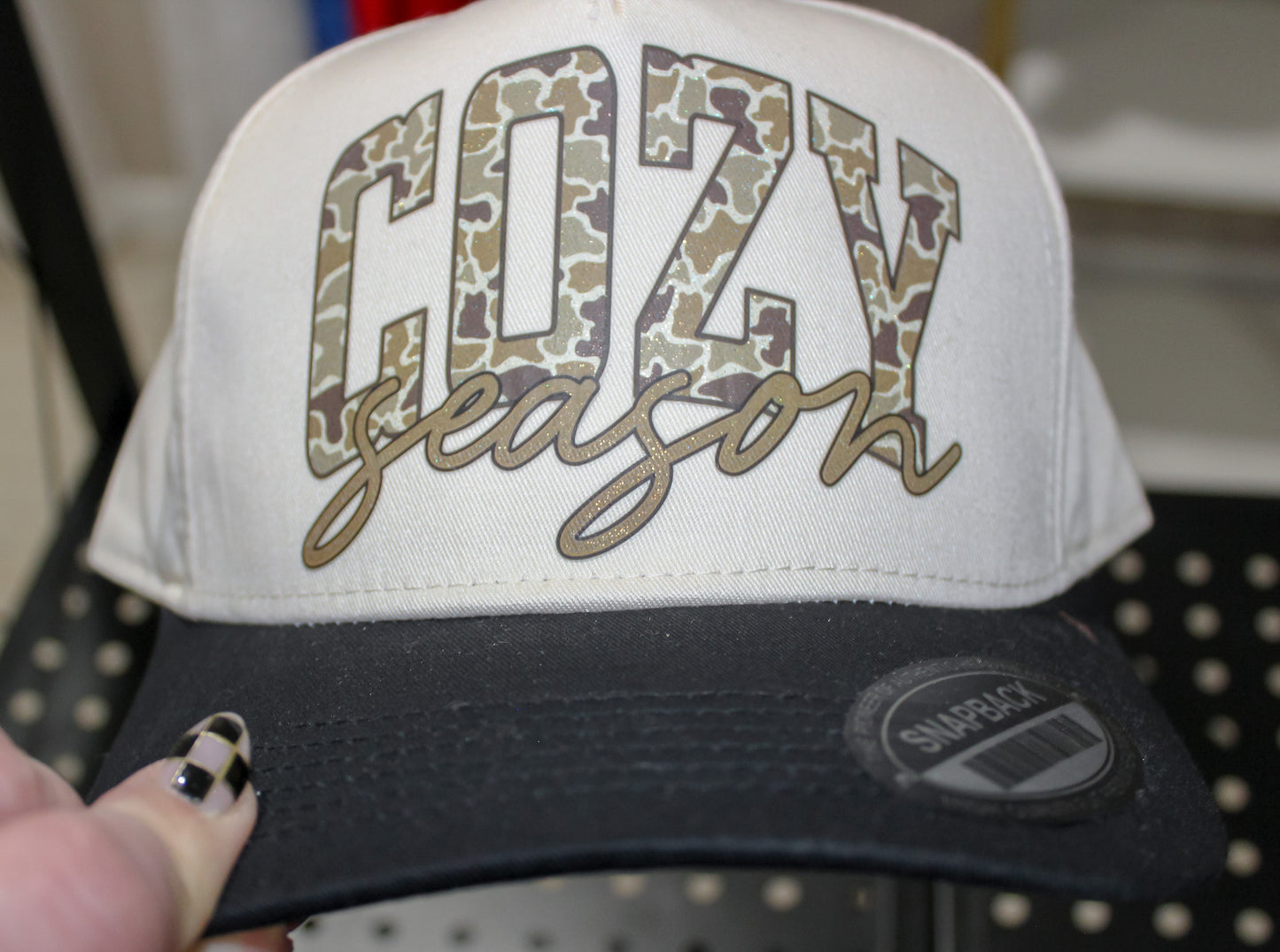 Cozy Season Snapback Hat Camo