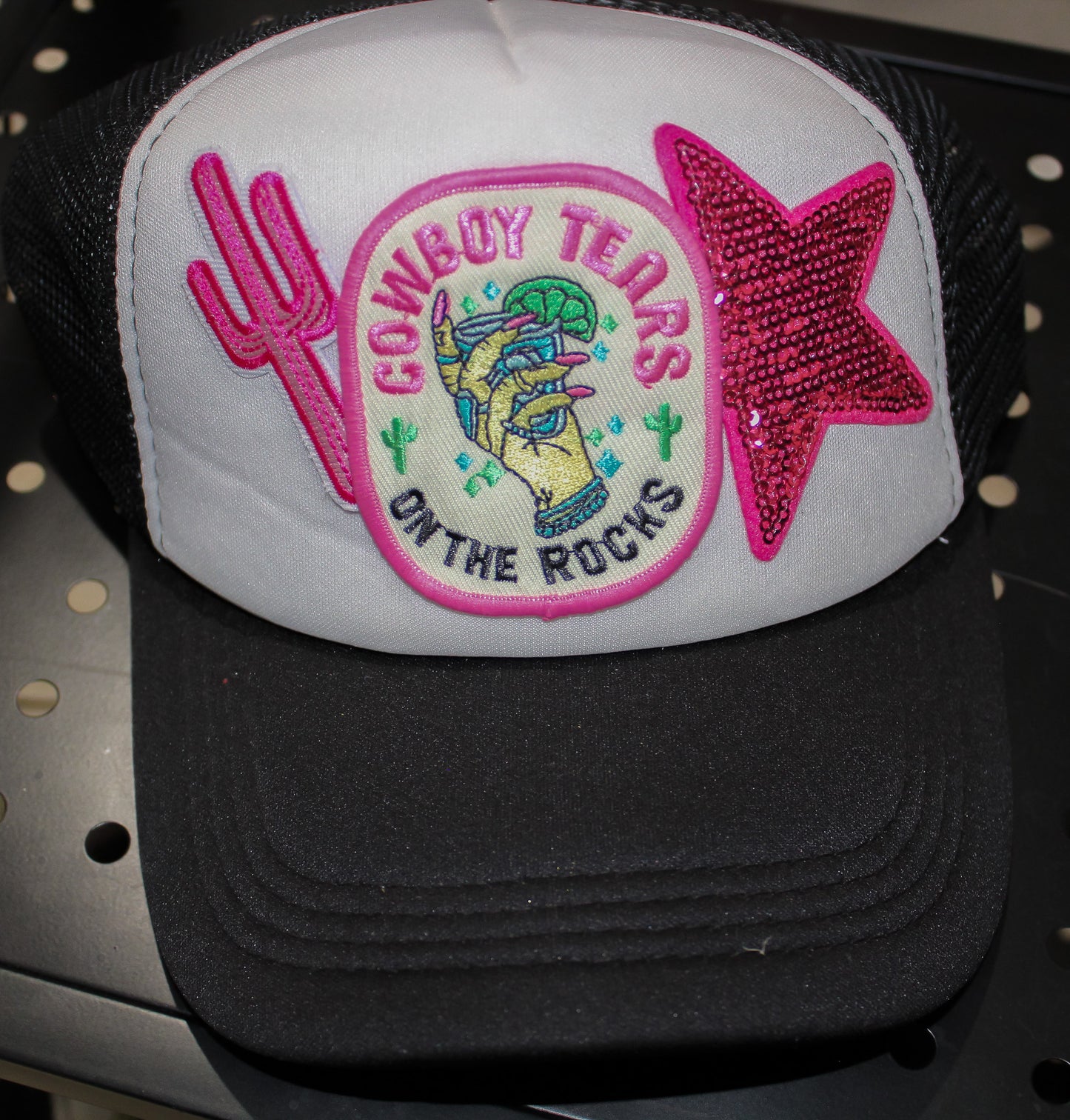 Cowboy Tears On The Rocks Trucker Hat