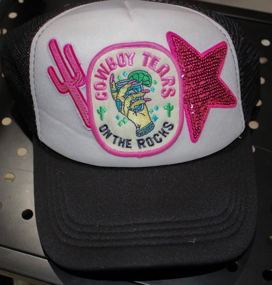 Cowboy Tears On The Rocks Trucker Hat