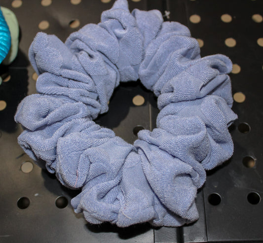 Periwinkle Terry Cloth Oversized Scrunchie