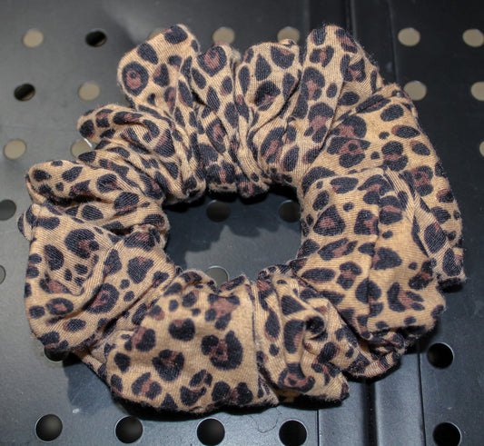Leopard Print Hair Scrunchie