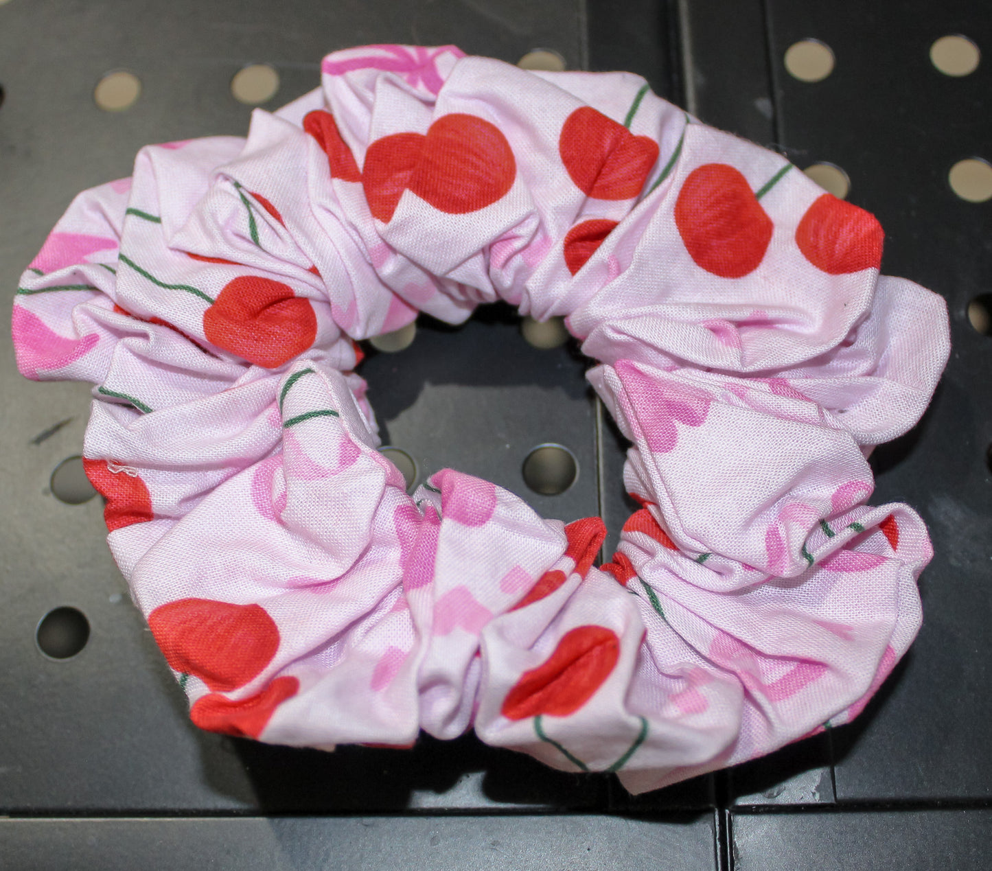 Cherry and Bows Scrunchies