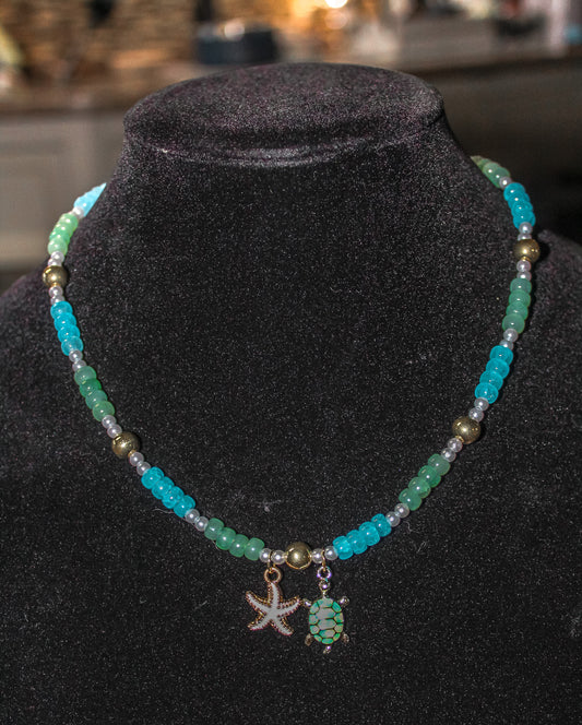 Seaside Beaded Necklace