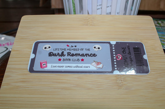 Dark Romance Paper Bookmark