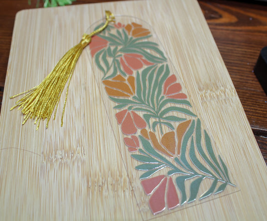 Boho Botanical Acrylic Bookmark