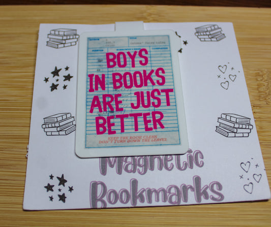 Boys are better Magnetic Bookmark