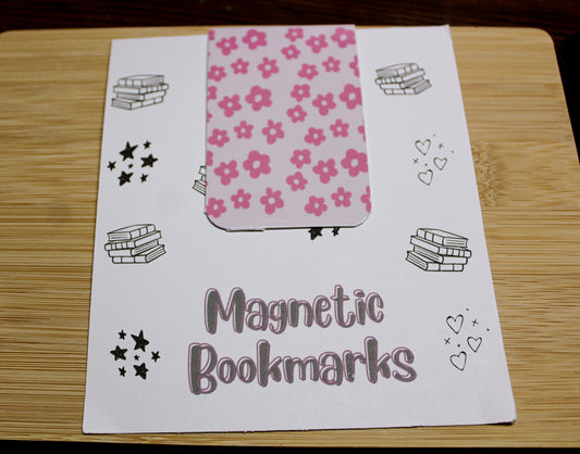 Pink Daisy Magnetic Bookmark