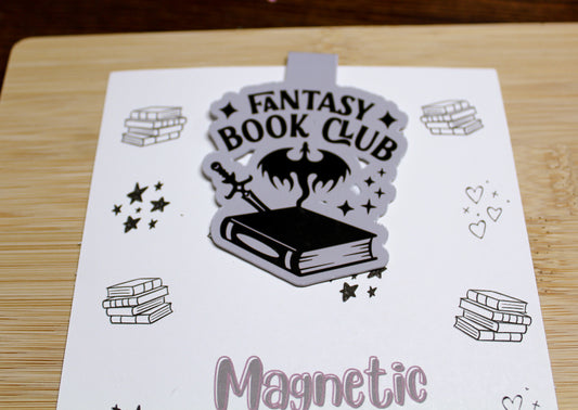 Fantasy Book Club Magnetic Bookmark