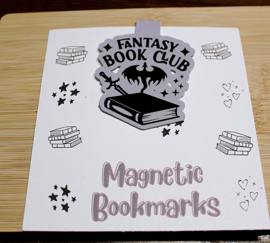 Fantasy Book Club Magnetic Bookmark