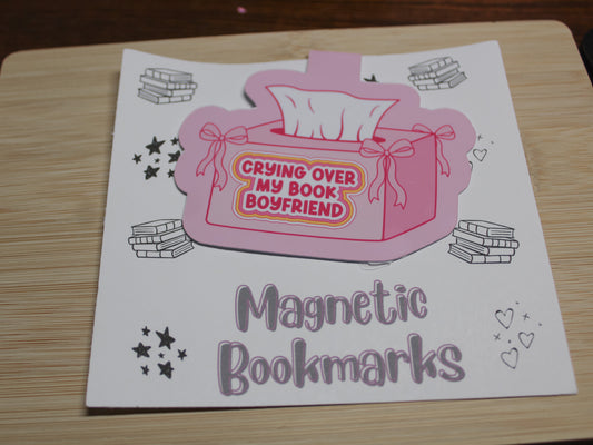 Crying Over My Book Boyfriend Magnetic Bookmark