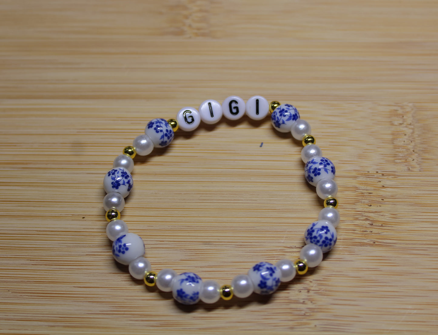 Gigi Blue Floral Bracelet