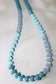 Blue Ombre Beaded Necklace