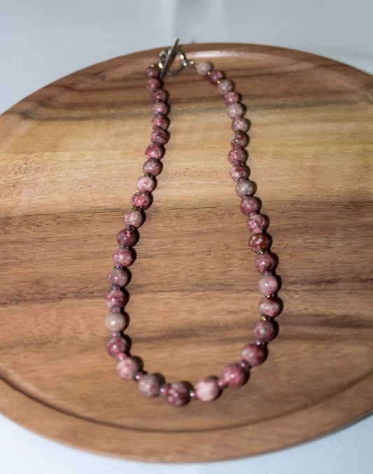 Pink Skies Beaded Necklace