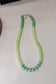 Green Ombre Beaded Necklace